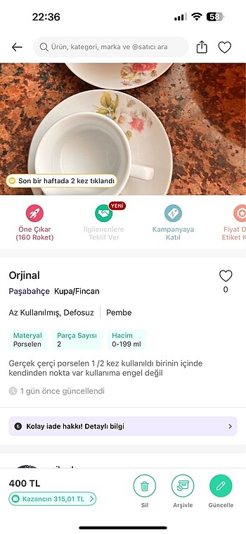  Beden 2 li fincan