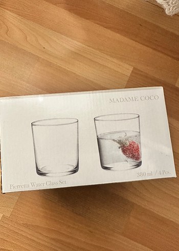 Madame Coco 4'lü 380 ml Su Bardağı Seti