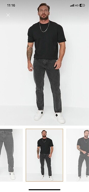 Antrasit kot pantalon