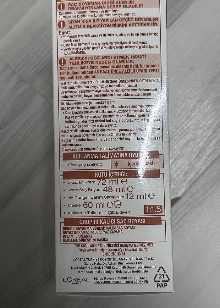 Loreal Paris 6.32 Karamel Kahve Saç Boyası - Görsel 5