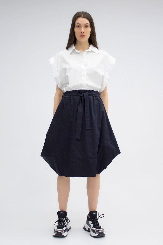 vdr Siyah Kemerli Mini Kadın Etek - Görsel 3