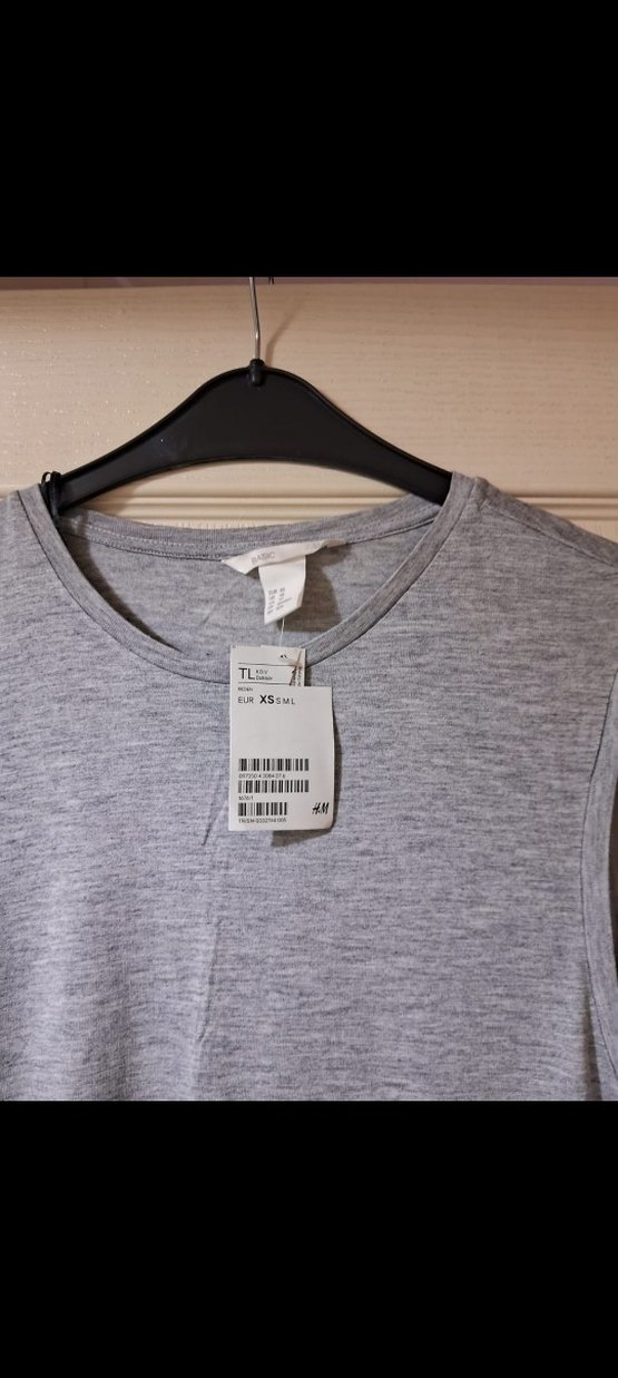 Gri Kolsuz Uzun Rahat Elbise - Görsel 2