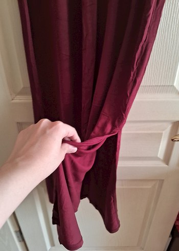xs Beden H&M Bordo Kadın Uzun Elbise