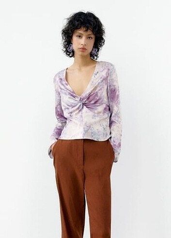 Zara Zara saten bluz