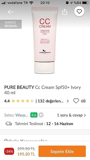 Pure beauty cc kream