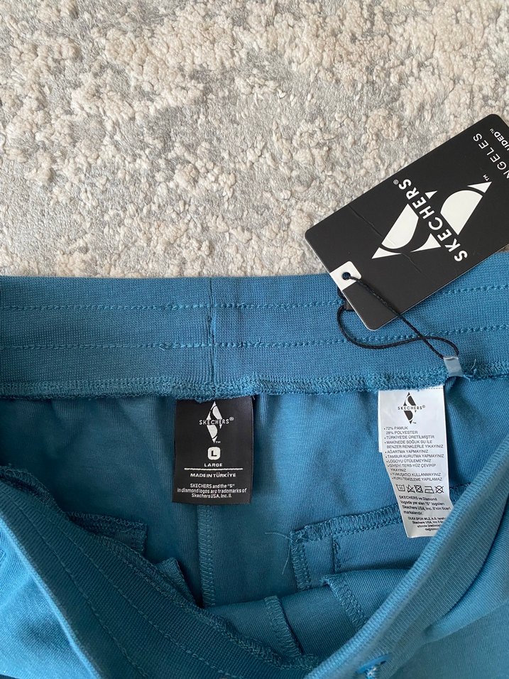 Skechers Erkek Petrol Rengi Spor Şort - Görsel 5