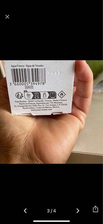 Beden Yves Rocher kadın parfüm 100ml