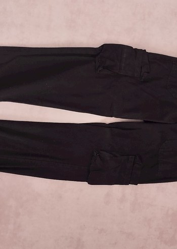 Kemerli Siyah Pantolon