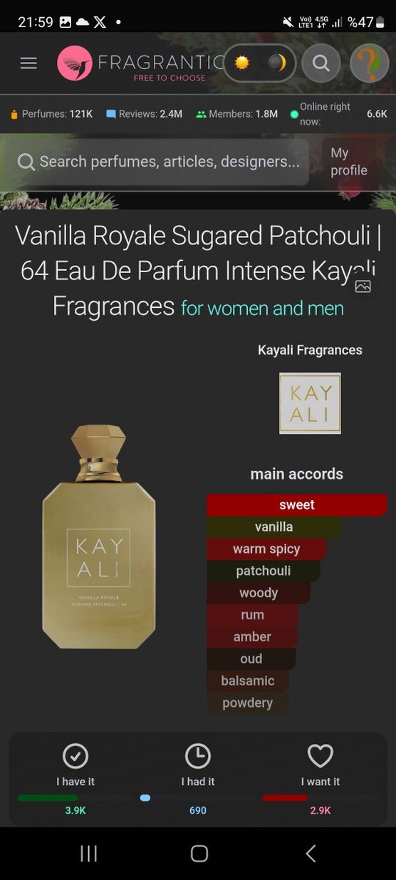 Muscent Kayali Vanilla Royale Sugared Patchouli - Görsel 3