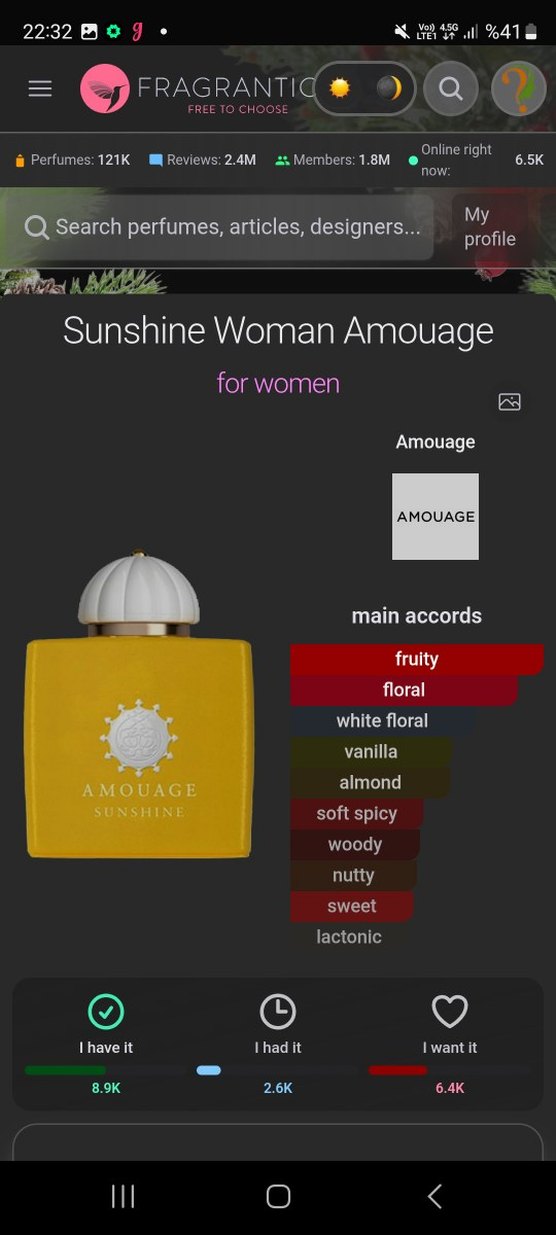 Muscent Amouage Sunshine - Görsel 3