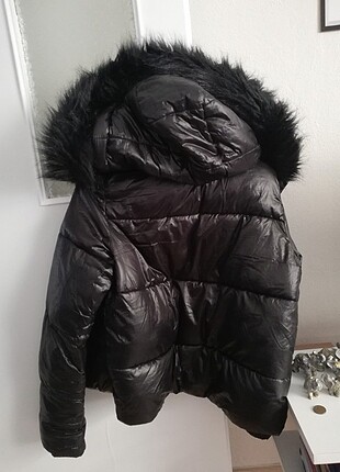 Şişme siyah S beden Mont