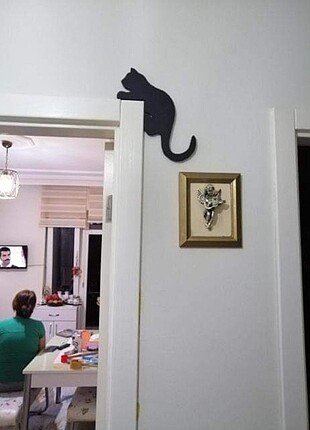 Kapı üstü kedi ev dekorasyonu hediyelik Ev hediyesi doğumgünü he
