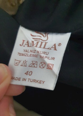 Altın Renkli Uzun Kollu Payetli Abiye Elbise - Görsel 14