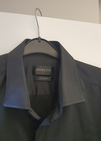 Erkek Siyah Keten parlak kumaş slim Fit Uzun Kollu Gömlek - Görsel 4