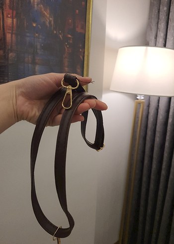 Kahverengi Süet Tokalı Kadın Çanta - Görsel 7