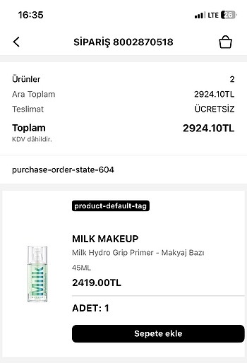  Beden Milk primer