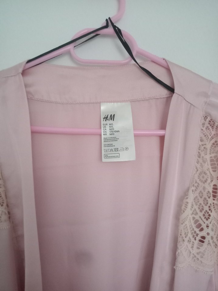 Pembe Bohem Midi Kadın Sabahlık - Görsel 4