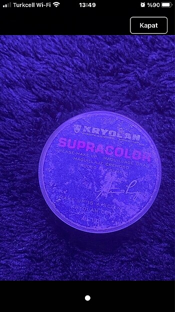 Kryolan Burdan aldım rengı uymadı