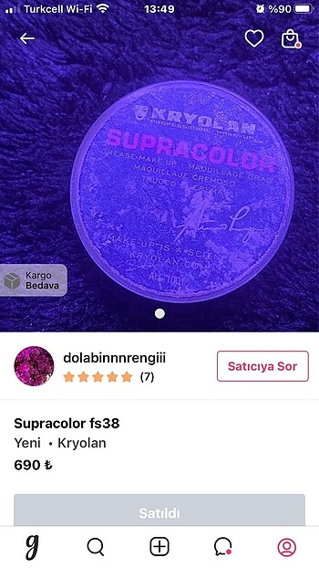 Beden Burdan aldım rengı uymadı