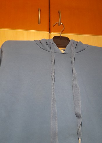 xl Beden mavi Renk Mavi Kapüşonlu Sweatshirt