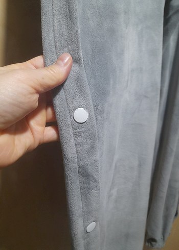 Gri kadife ikili takım - Görsel 3