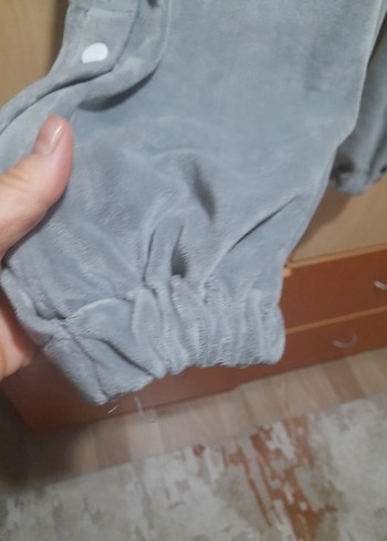 Gri kadife ikili takım - Görsel 7