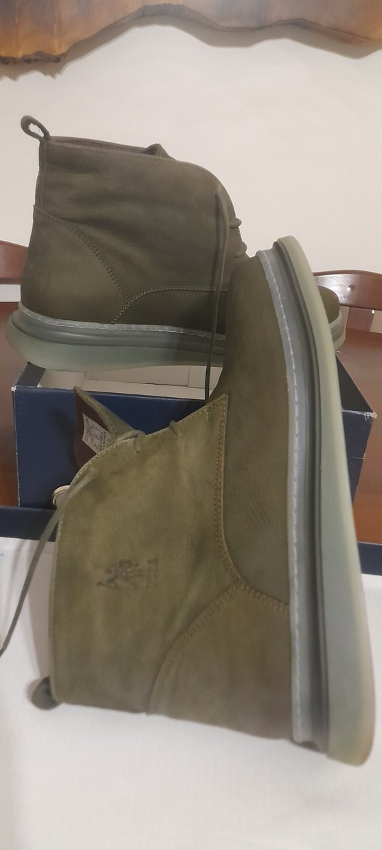 Erkek Süet Haki bot - Görsel 2