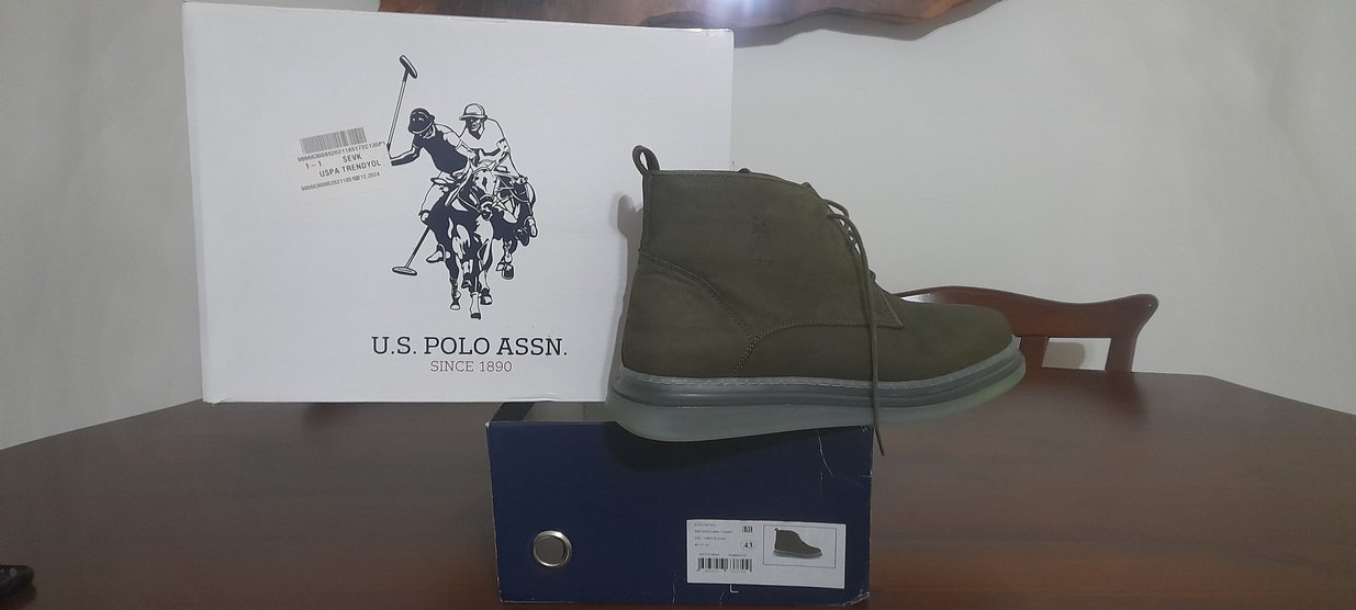 Erkek Süet Haki bot - Görsel 5