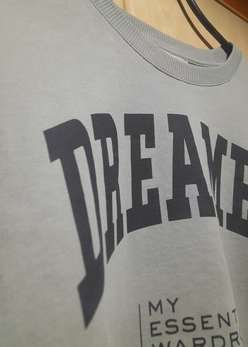 yeşil Baskılı Kadın Sweatshirt - Görsel 2