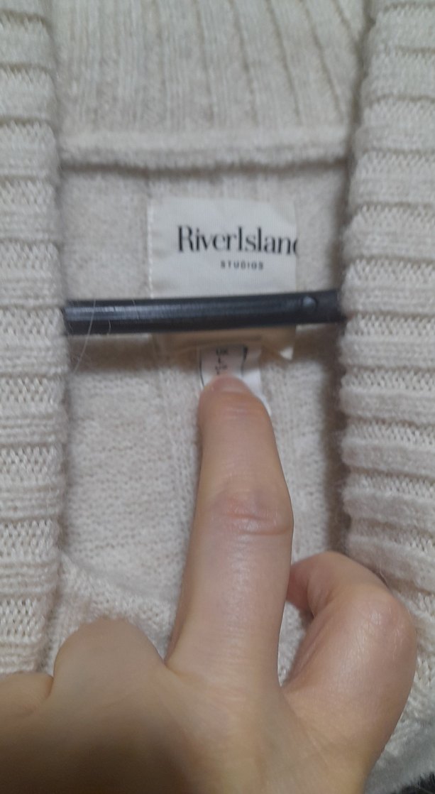 çizgilii Yüksek Yakalı Kadın yün Kazak elbise - Görsel 5