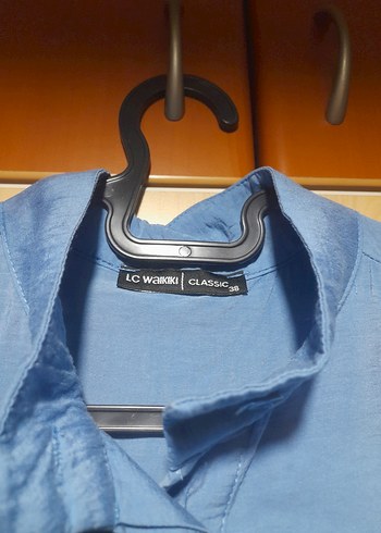 Uzun Kollu Mavi  Salaş Tunik - Görsel 3