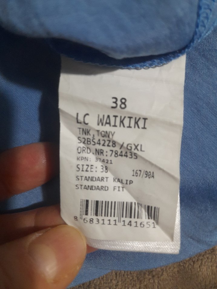 Uzun Kollu Mavi  Salaş Tunik - Görsel 5