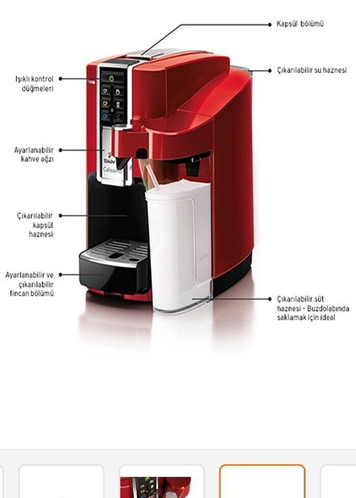 Tchibo tam otomatik kahve makinasi  - Görsel 4