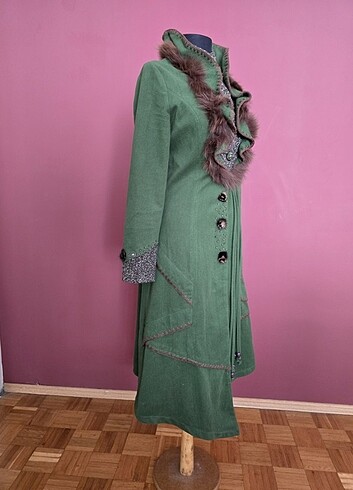 Vintage kaşe kaban - Görsel 3