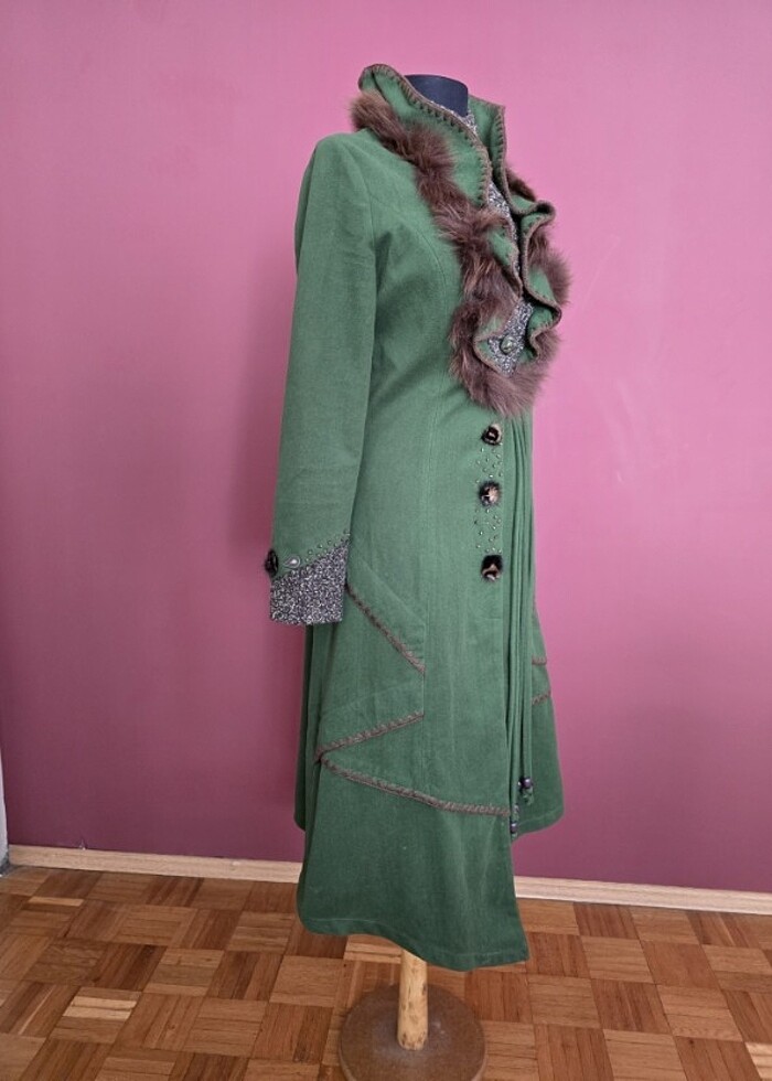 Vintage kaşe kaban - Görsel 3