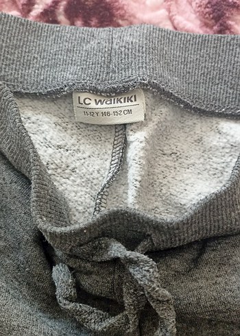 Gri Kadın Bol Kesim Kemerli Eşofman Altı - Görsel 3