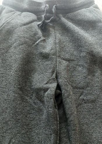 Gri Kadın Bol Kesim Kemerli Eşofman Altı - Görsel 2