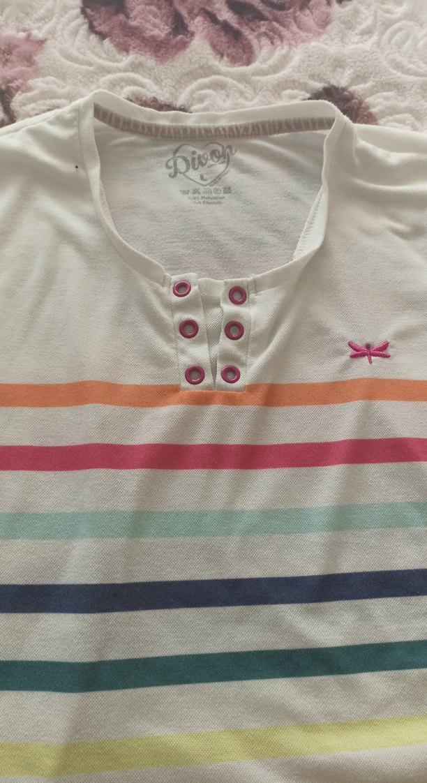 Renkli Çizgili tişört - Görsel 2