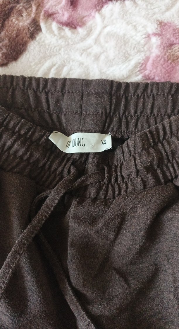 kiz Çocuk Kahverengi Rahat Kesim Polar Pantolon - Görsel 3