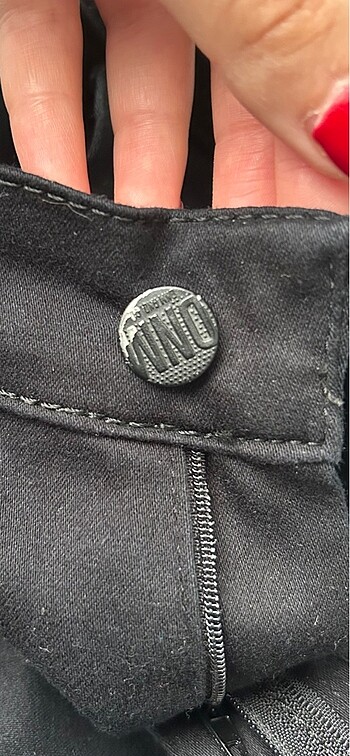 m Beden Siyah jeans ekstra düşük bel