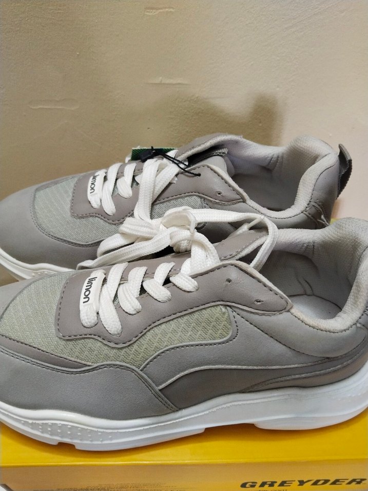 Boyner Limon company 38 numara Gri-Beyaz Bağcıklı Sneaker — görsel 4/6