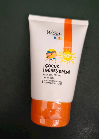 WOU Kids Çocuk Güneş Kremi SPF50+ 50ml - Görsel 2