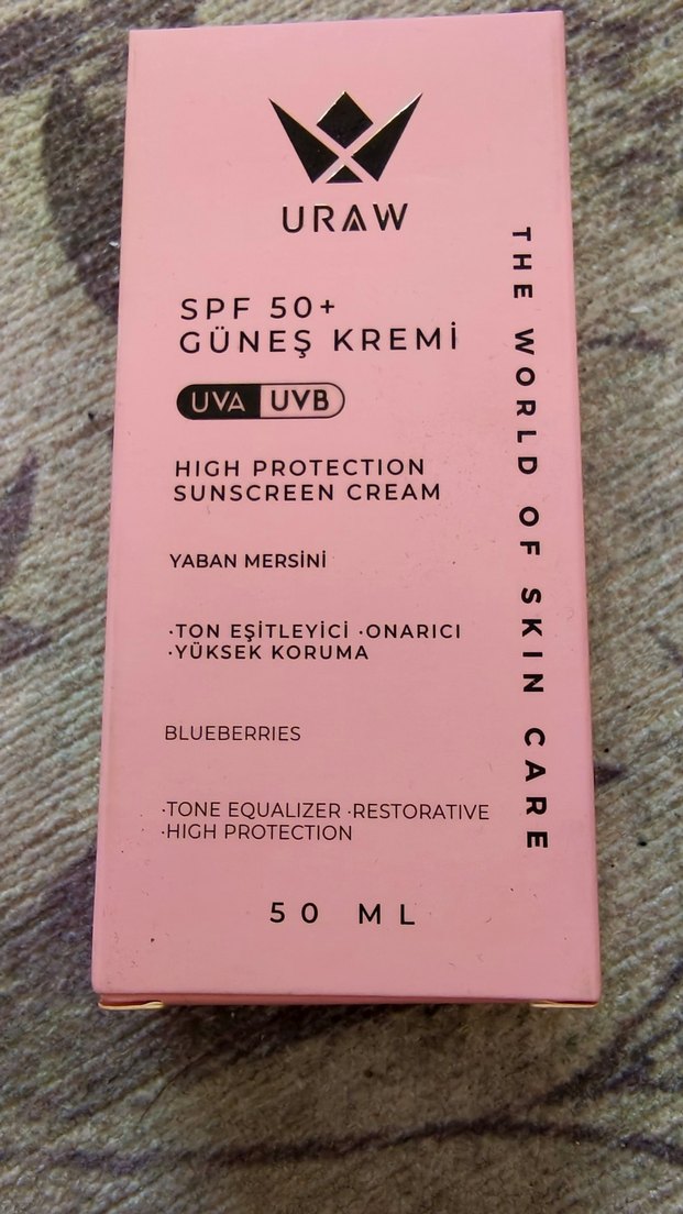 Uraw Pembe Bazlı Ton Eşitleyici Güneş Kremi SPF 50 - Görsel 2