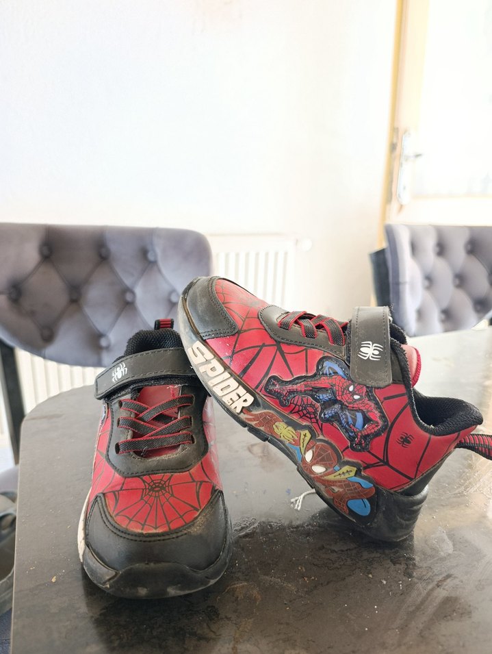 Kırmızı Örümcek Adam Desenli Erkek Çocuk Spor Ayakkabı - Görsel 3