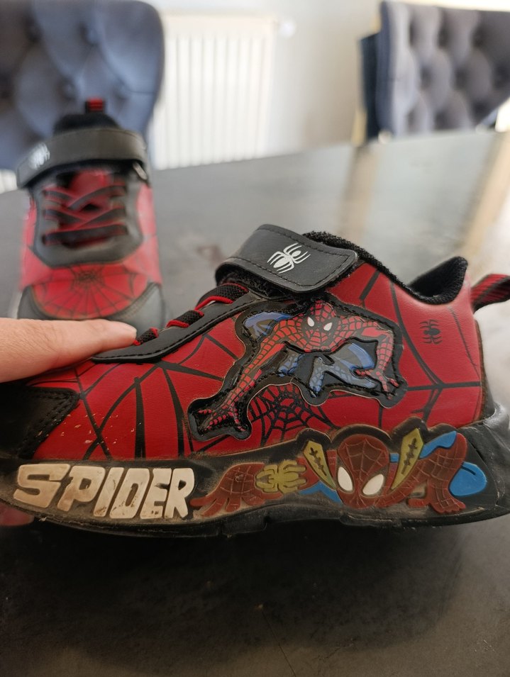 Kırmızı Örümcek Adam Desenli Erkek Çocuk Spor Ayakkabı - Görsel 2