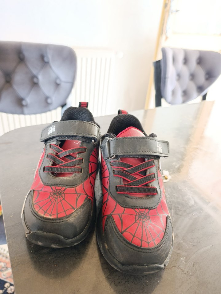 Kırmızı Örümcek Adam Desenli Erkek Çocuk Spor Ayakkabı - Görsel 4