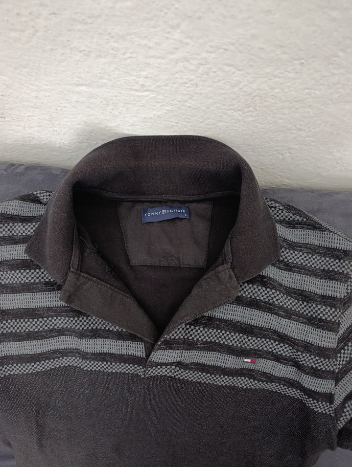 Gri Kısa Kollu Polo Yaka Erkek Tişört - Görsel 3