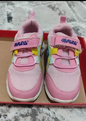 Kız Çocuk Pembe Renkli Cırt Cırtlı Spor Ayakkabı - Görsel 2