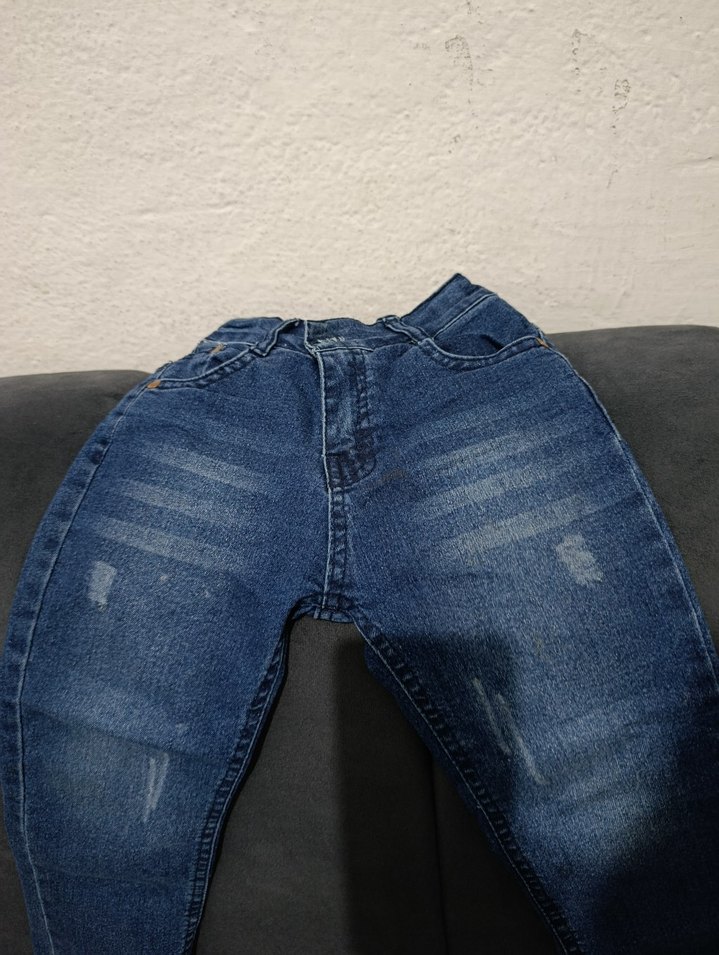 Gevşek Kesim Mavi Erkek Kot Pantolon - Görsel 2