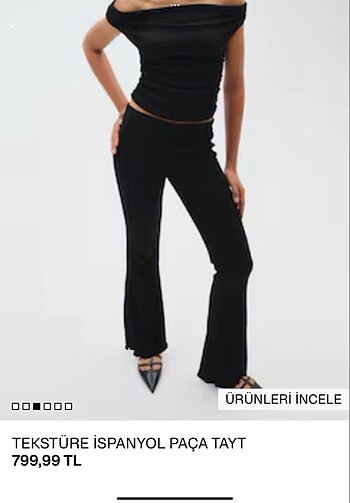 H&M ispanyol paça tayt